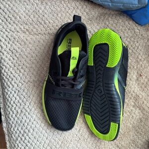 Reebok Black and Neon Green Athletic Shoes